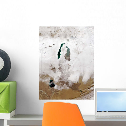 Snow around Aral Sea Wall Decal