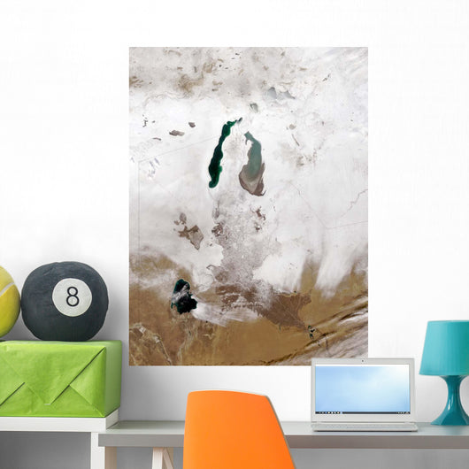 Snow around Aral Sea Wall Decal