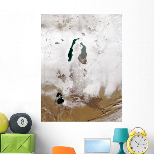 Snow around Aral Sea Wall Decal