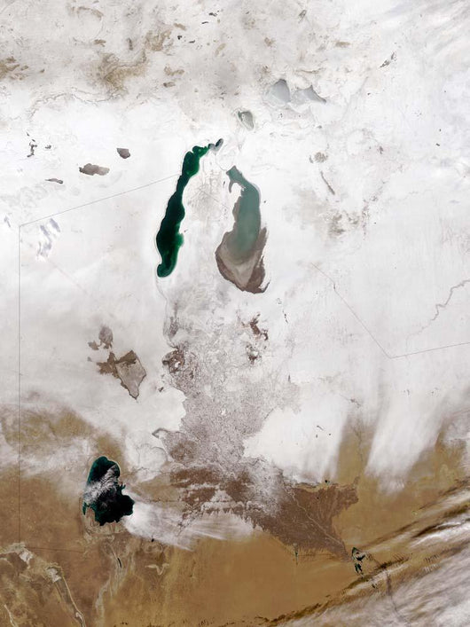 Snow around Aral Sea Wall Decal