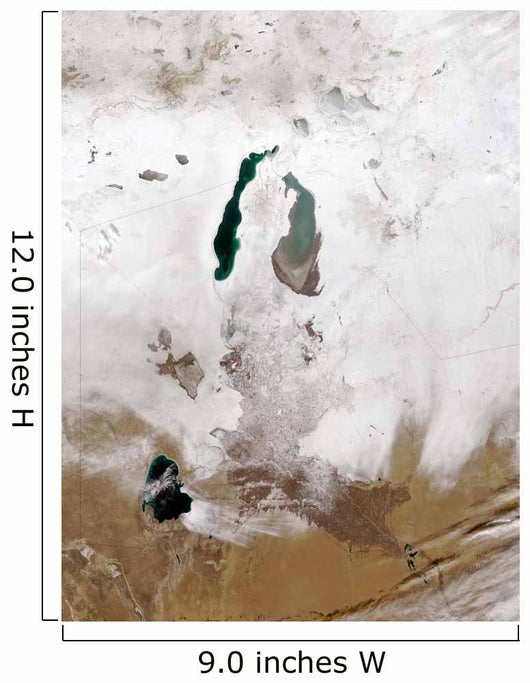 Snow around Aral Sea Wall Decal