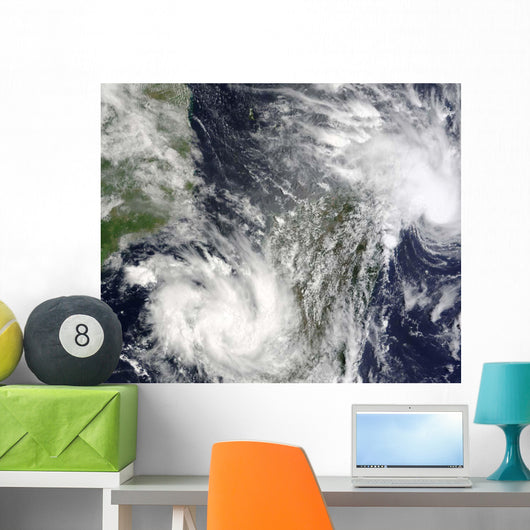 Tropical Cyclones Eric and Wall Decal Design 2