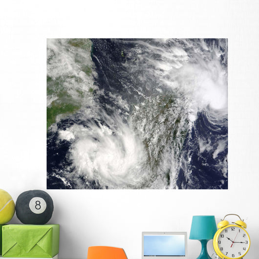 Tropical Cyclones Eric and Wall Decal Design 2