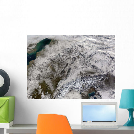 Snow Europe Wall Decal