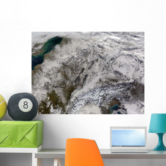 Snow Europe Wall Decal