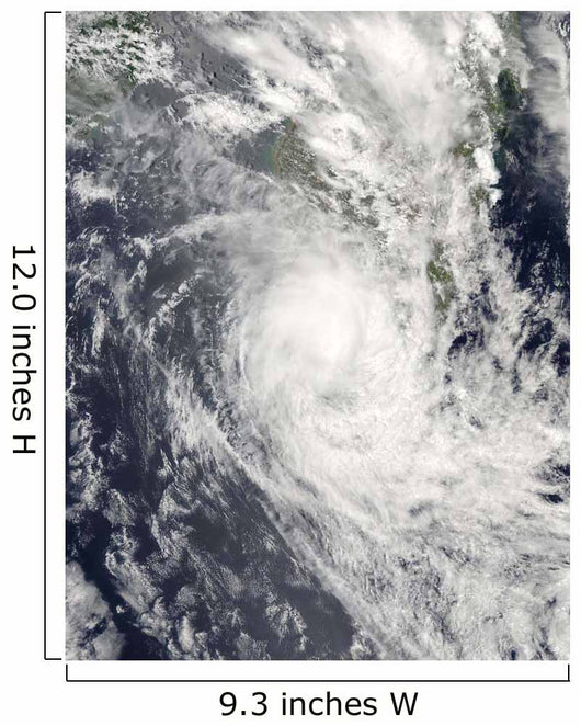 Tropical Cyclone Fanele over Wall Decal Design 2