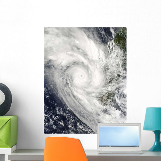 Tropical Cyclone Fanele over Wall Decal Design 1