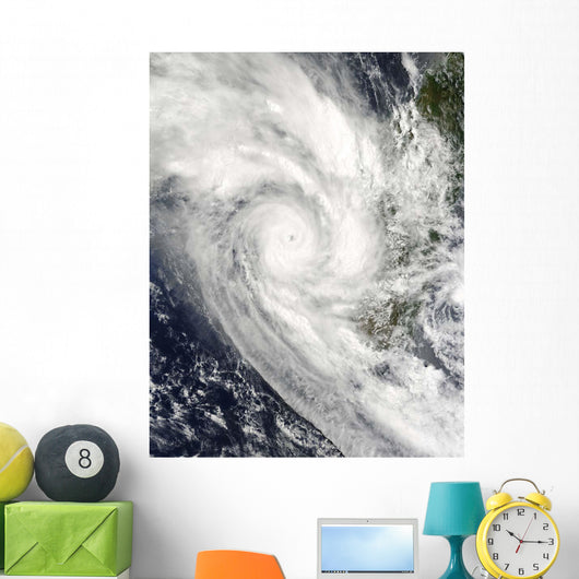 Tropical Cyclone Fanele over Wall Decal Design 1