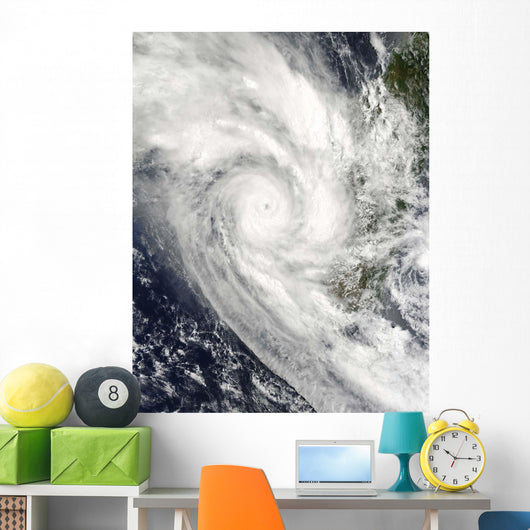 Tropical Cyclone Fanele over Wall Decal Design 1