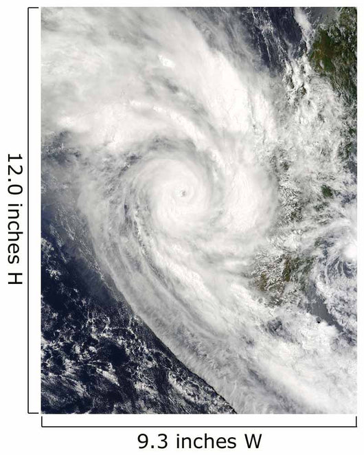 Tropical Cyclone Fanele over Wall Decal Design 1