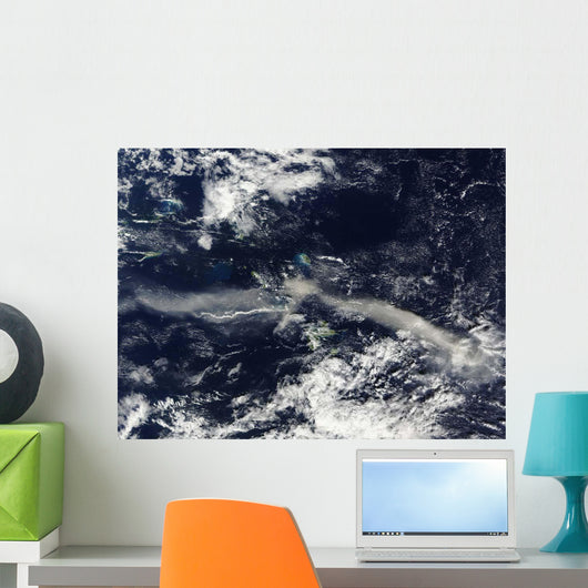 Ash Plume from Soufriere Wall Decal