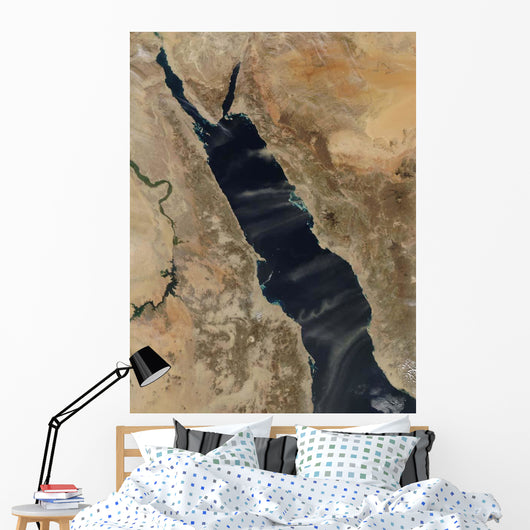 Dust Plumes over Red Wall Decal