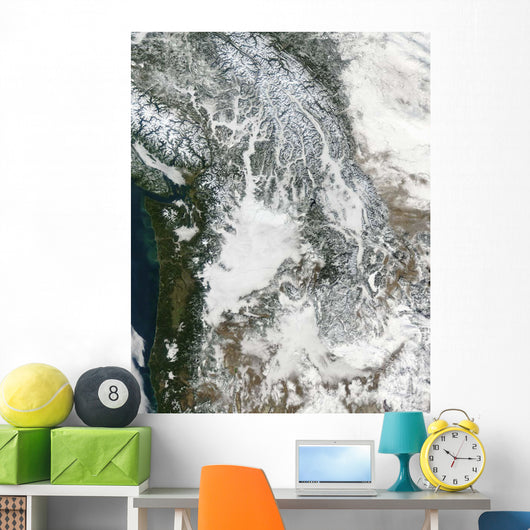 Fog and Snow Pacific Wall Decal