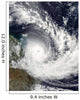 Tropical Cyclone Hamish over Wall Decal