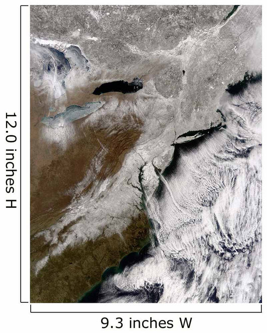 Snow across Northeastern United Wall Decal