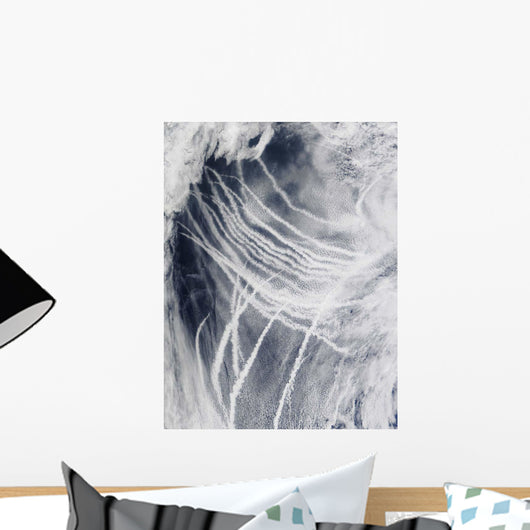 Ship Tracks Northern Pacific Wall Decal