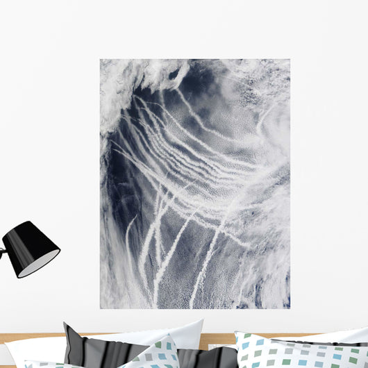 Ship Tracks Northern Pacific Wall Decal