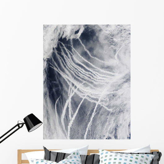 Ship Tracks Northern Pacific Wall Decal