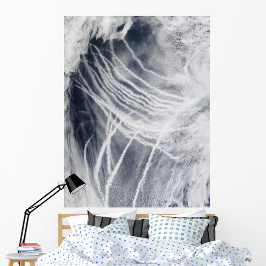 Ship Tracks Northern Pacific Wall Decal