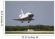 Space Shuttle Discovery Approaches Wall Decal Design 4