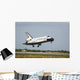 Space Shuttle Discovery Approaches Wall Decal Design 3