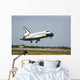 Space Shuttle Discovery Approaches Wall Decal Design 3