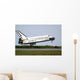 Space Shuttle Discovery Approaches Wall Decal Design 2