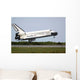 Space Shuttle Discovery Approaches Wall Decal Design 2