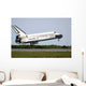 Space Shuttle Discovery Approaches Wall Decal Design 2