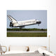 Space Shuttle Discovery Approaches Wall Decal Design 2