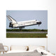 Space Shuttle Discovery Approaches Wall Decal Design 2