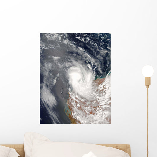 Cyclone Dominic off Shore Wall Decal
