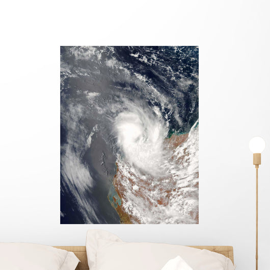Cyclone Dominic off Shore Wall Decal