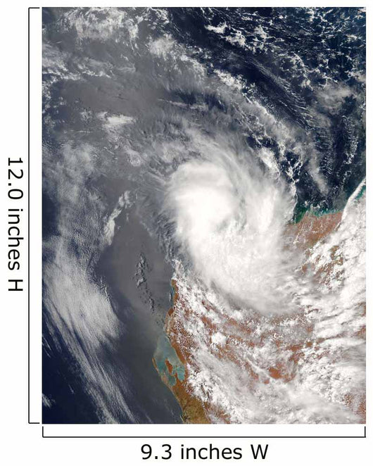 Cyclone Dominic off Shore Wall Decal