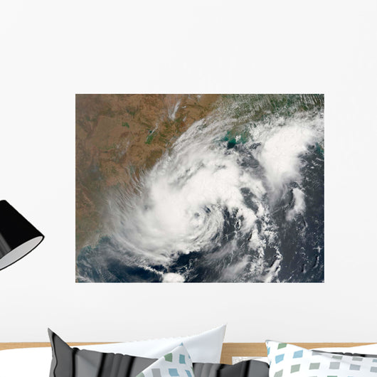 Tropical Storm Bijli Draped Wall Decal