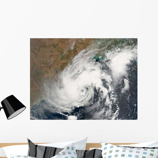 Tropical Storm Bijli Draped Wall Decal