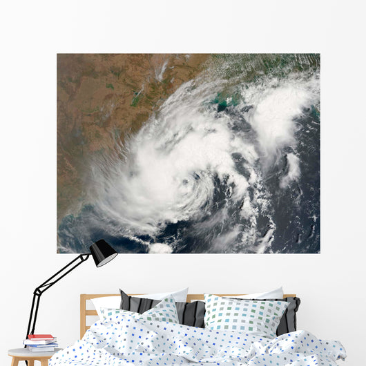 Tropical Storm Bijli Draped Wall Decal