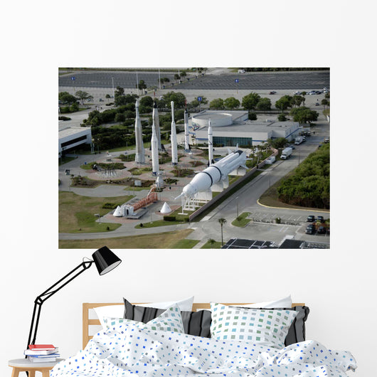 Aerial Kennedy Space Center Wall Decal Design 2