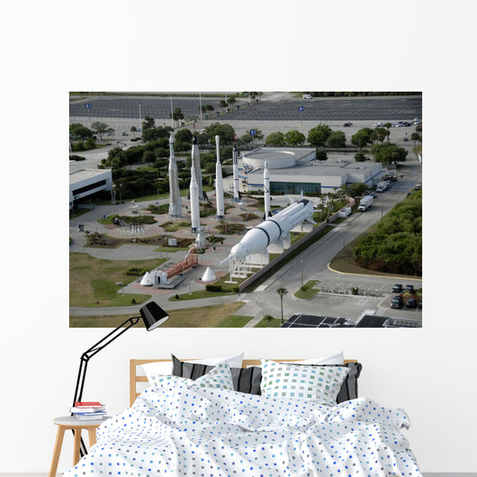 Aerial Kennedy Space Center Wall Decal Design 2