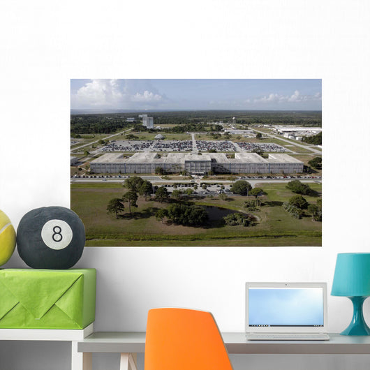 Aerial Kennedy Space Center Wall Decal Design 1