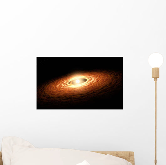 Silicate Crystal Formation Disk Wall Decal