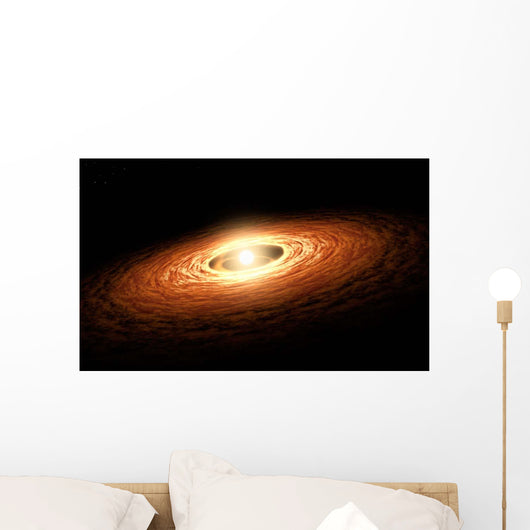 Silicate Crystal Formation Disk Wall Decal