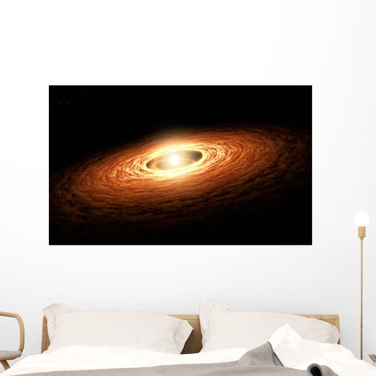 Silicate Crystal Formation Disk Wall Decal