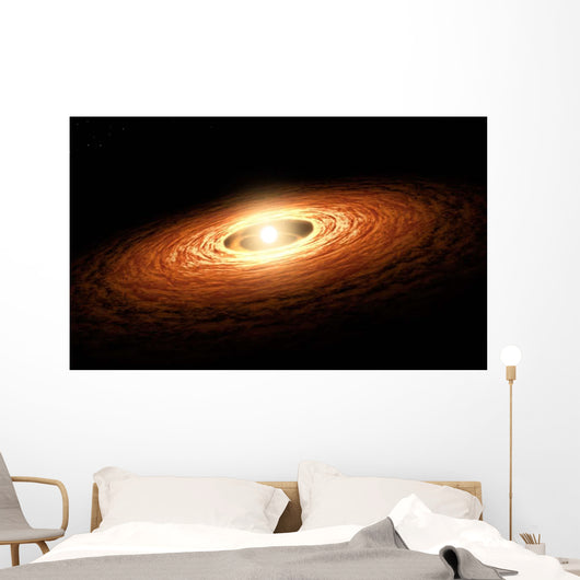 Silicate Crystal Formation Disk Wall Decal
