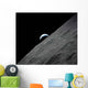 Crescent Earth Rises above Wall Decal