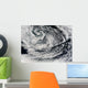 Ship-wave-shaped Wave Clouds Induced Wall Decal