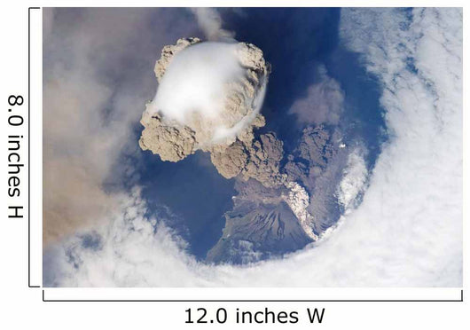 Eruption Sarychev Volcano Wall Decal Design 1