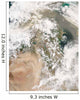 Dust Storms over Middle Wall Decal