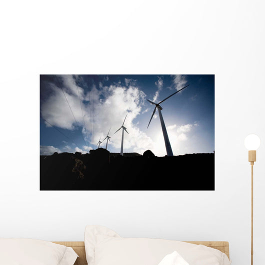 Wind Turbines Ascension Auxiliary Wall Decal Design 3
