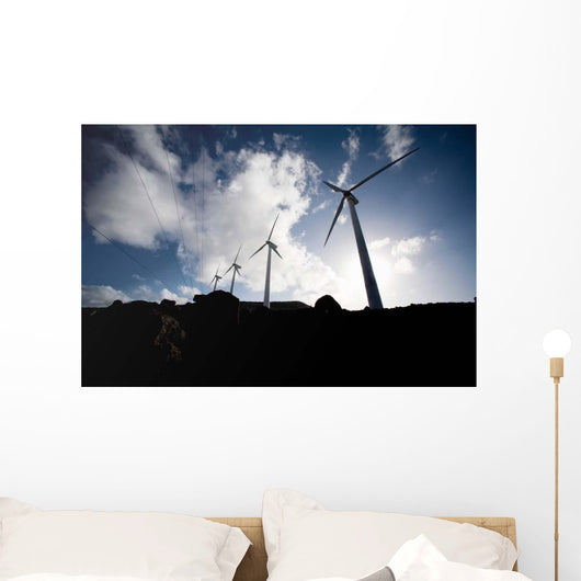 Wind Turbines Ascension Auxiliary Wall Decal Design 3
